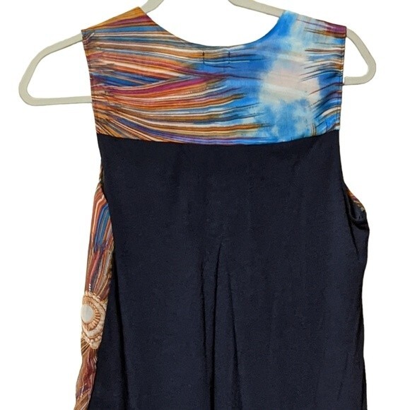 Tiny Anthropologie orange mot mini dress fun abstract print size XS - Picture 8 of 10